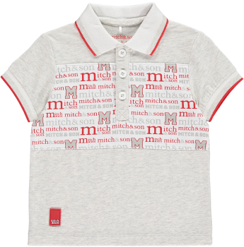        Boys Mitch & Son Summer Reds Collection Patrick Polo and Sonny Shorts Set  - Available in 12m and 18m