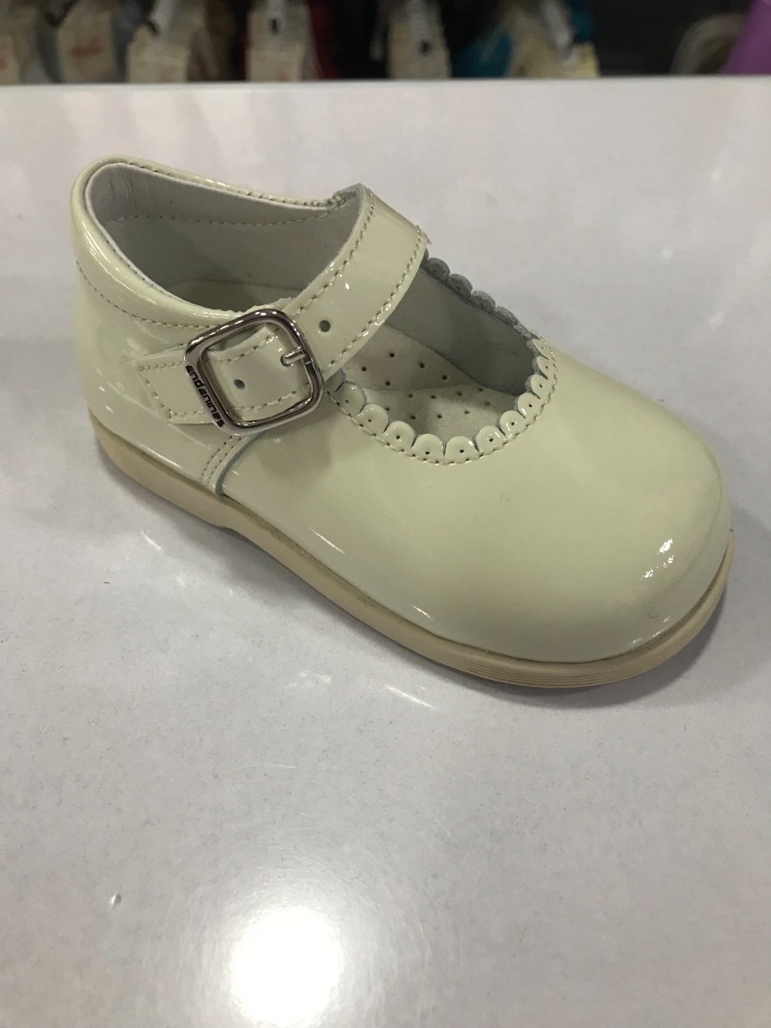 cream mary jane shoes