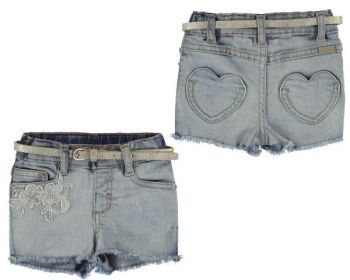 Girls Mayoral Baby Jean Shorts 1226 - Available in 12m, 18m and 24m