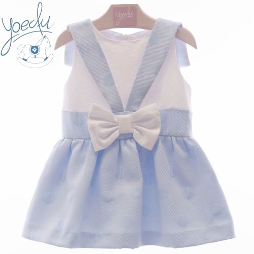        Girls Yoedu Pink and White Dress 502