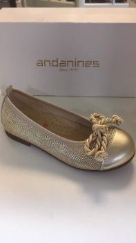 Girls Andanines Gold Shoes