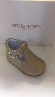 Boys Andanines Camel Patent Shoes 172817