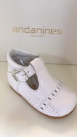 Boys Andanines White Patent Shoes 191826