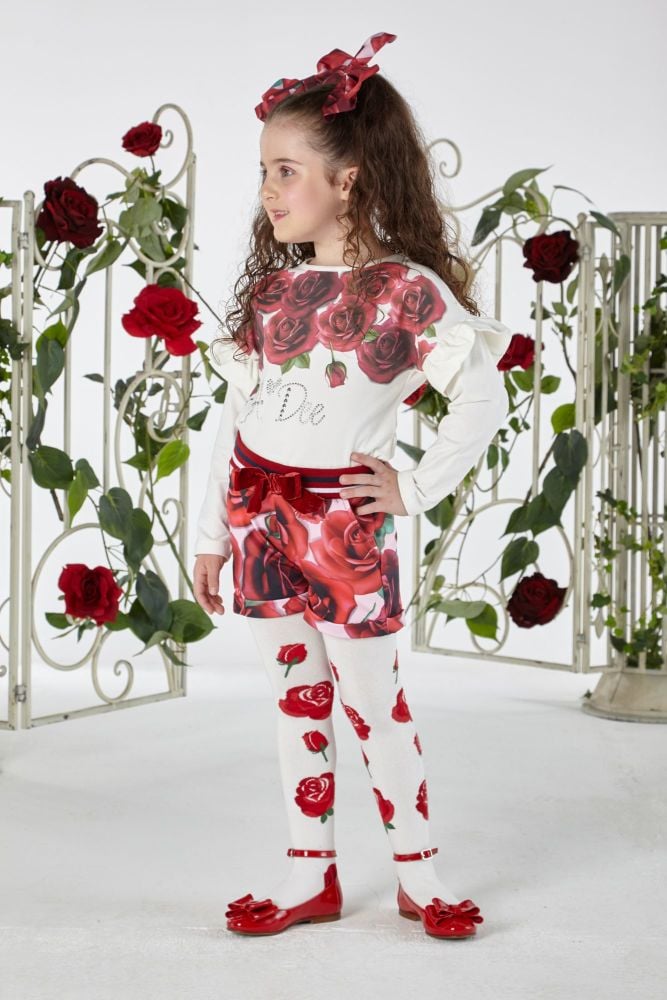 PRE ORDER AW19/20 Girls A*Dee Royal Garden Collection Trinny Top W194407