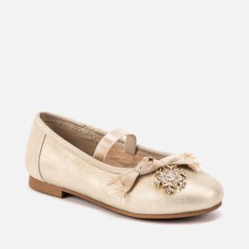 Girls Mayoral Shoes 44005 Champagne