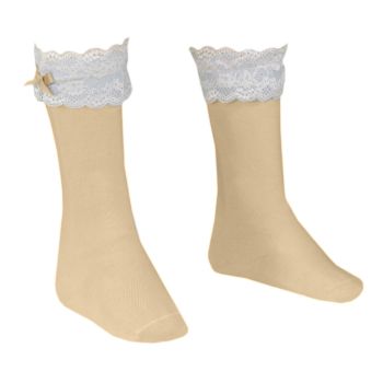        Girls Dolce Petit Socks - Camel