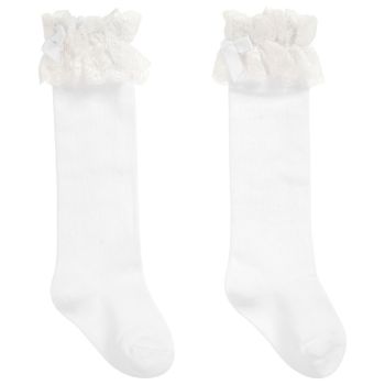        Girls Dolce Petit Socks - White