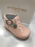Girls Andanines Pink Patent Shoes 191822