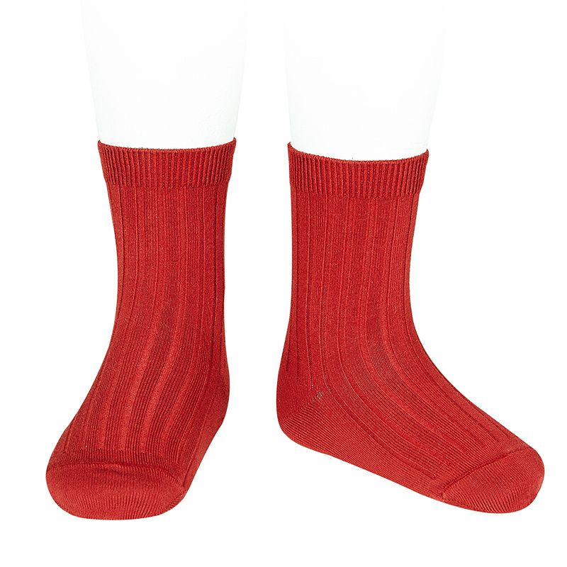 Condor Long Ribbed Socks - Red