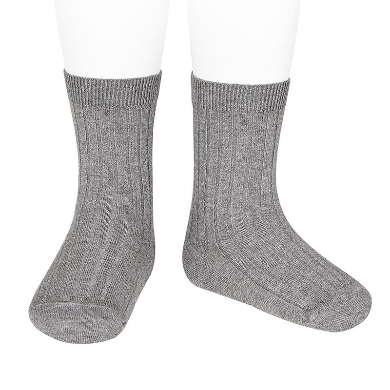 Condor Long Ribbed Socks - Grey
