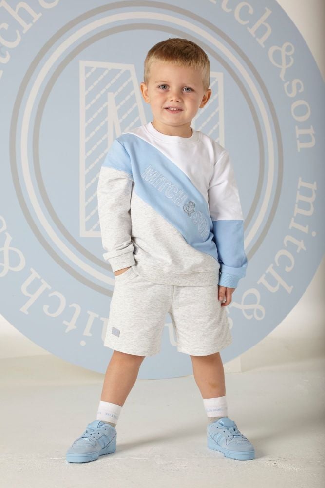 PRE ORDER SS20 Boys Mitch & Son Benjamin Sweatshirt and Shorts Set MS1305