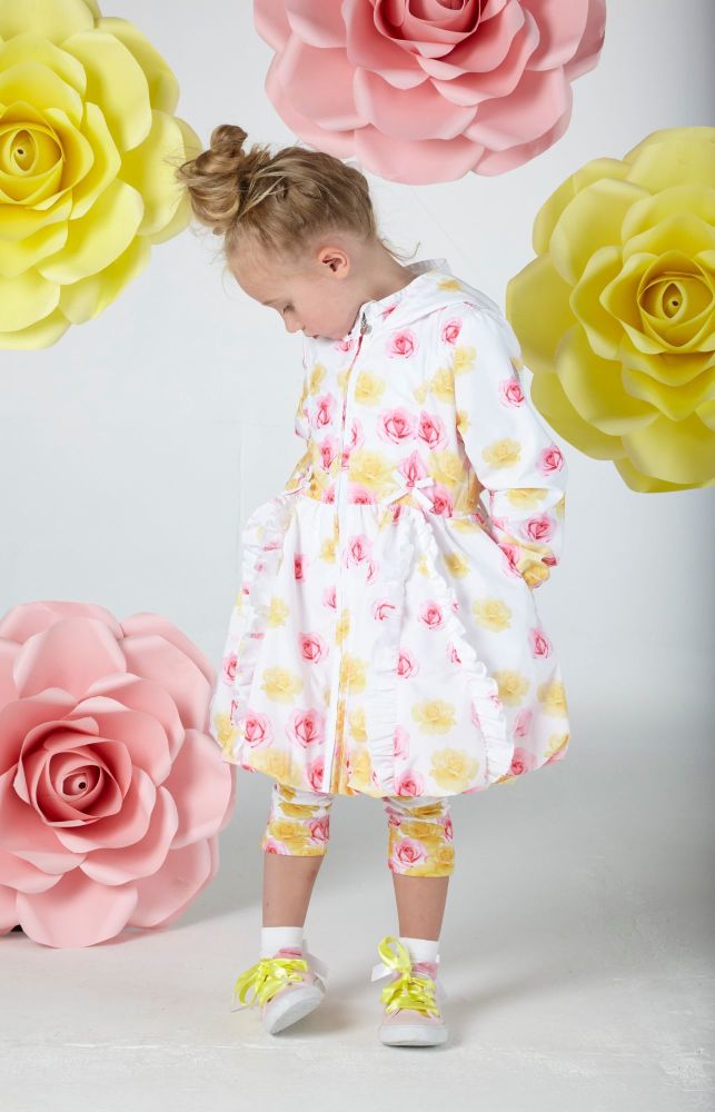 PRE ORDER SS20 Girls A*Dee Falling Roses Barbara Hooded Jacket S202202