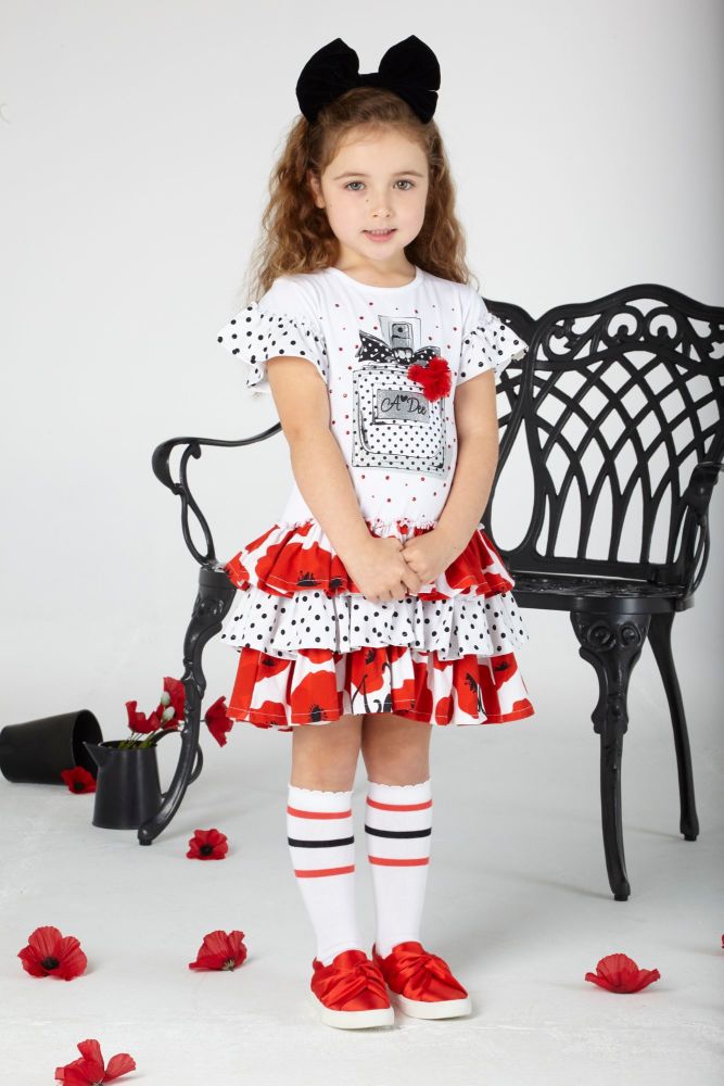 PRE ORDER SS20 Girls A*Dee Poppy Garden Audrey Dress S201701