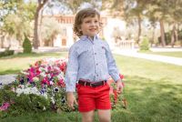        Boys Dolce Petit Red, White and Blue Set 2236 - Belt not included