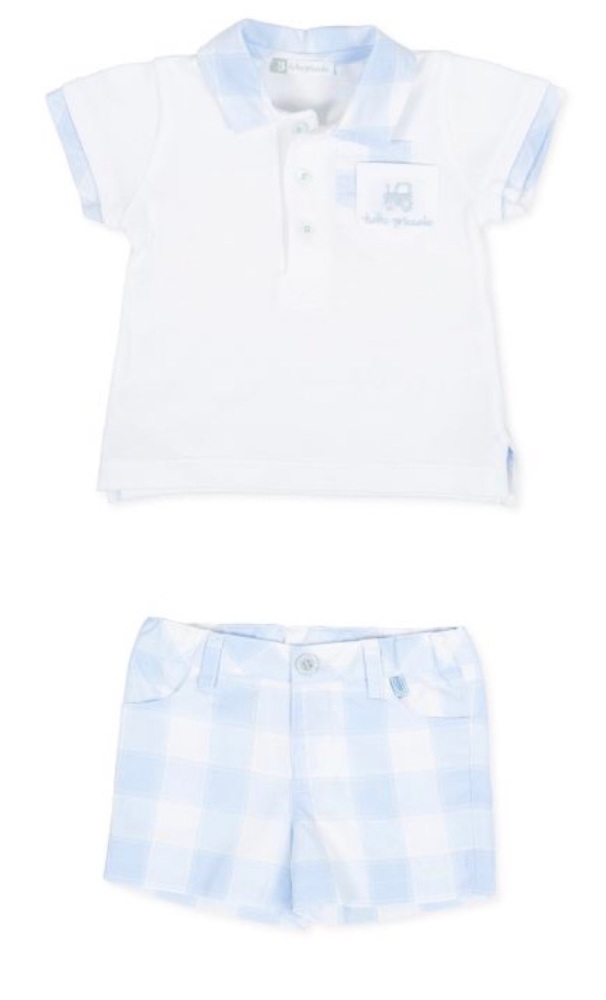        Boys Tutto Piccolo Polo Shirt and Shorts Set 8815, 8315