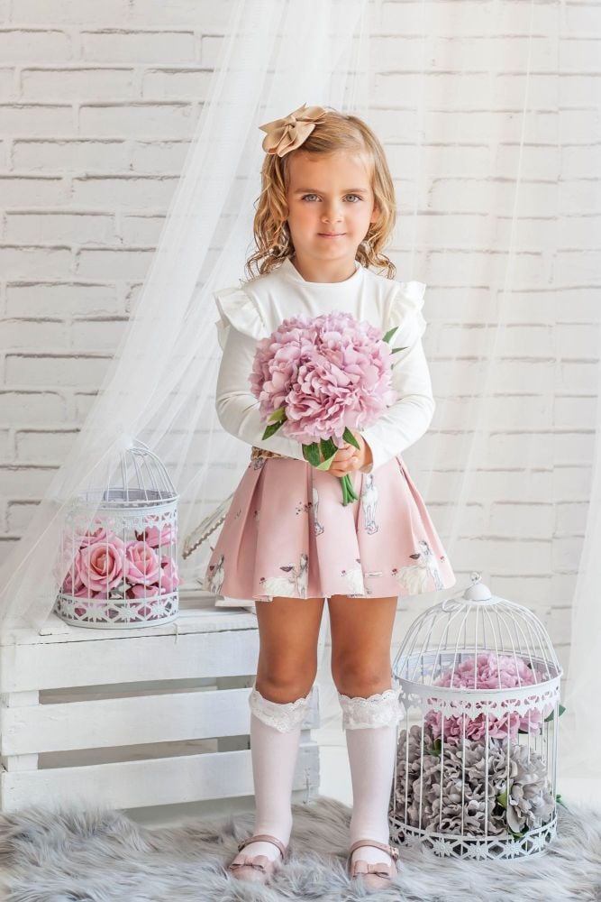 PRE ORDER AW20/21 Girls Miranda Pink Skirt Set 273