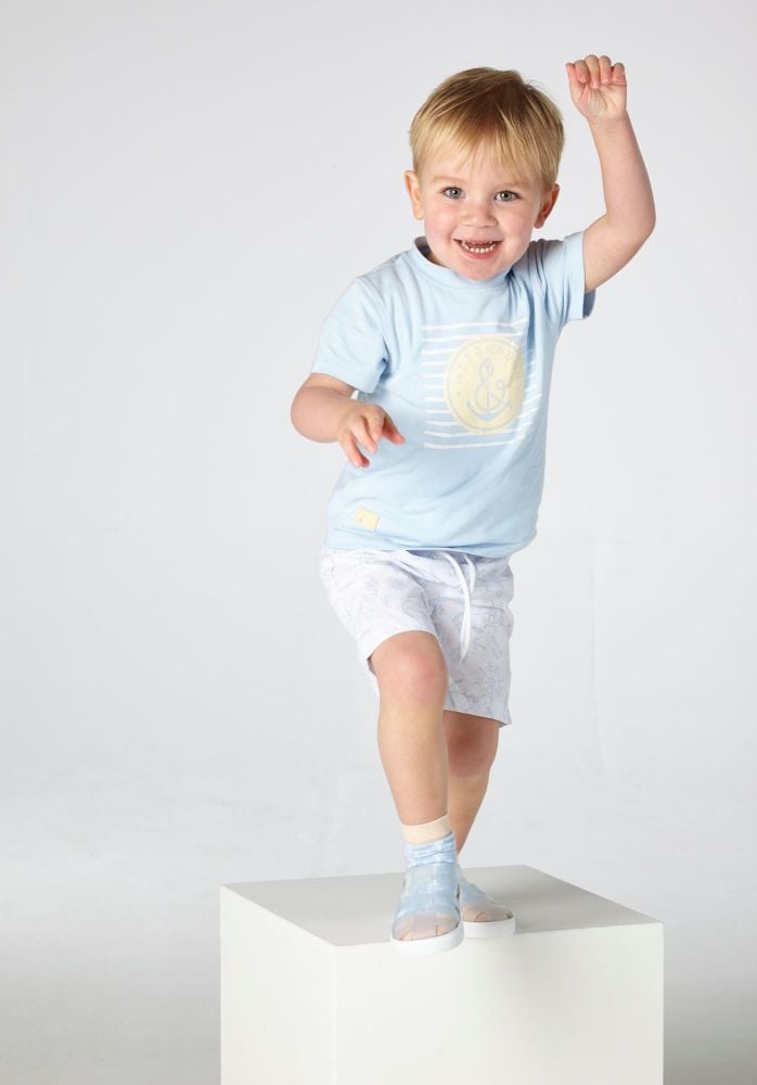 PRE ORDER SS21 Boys Mitch & Son Byres T Shirt and Bothwell Shorts