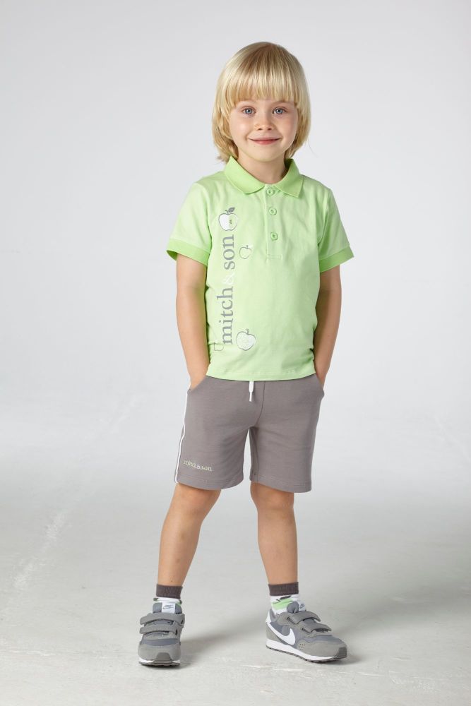 PRE ORDER SS21 Boys Mitch & Son George Polo Shirt and Shorts Set MS21316