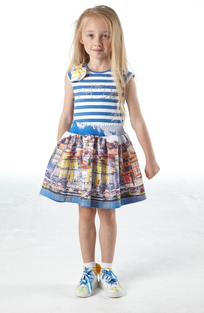 PRE ORDER SS21 Girls A*Dee Porto In The Sun Collection Leah Dress S211700