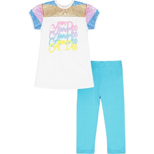 PRE ORDER SS21 Girls A*Dee Rainbows and Unicorns Collection Nan Leggings Se