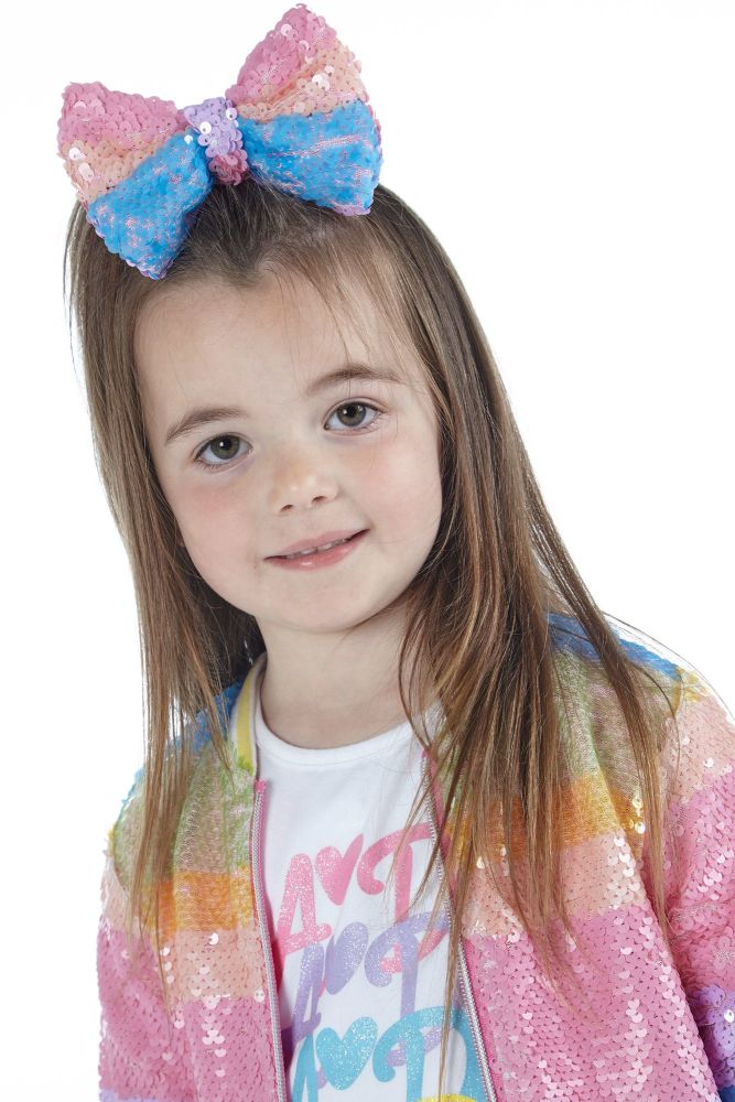 PRE ORDER SS21 Girls A*Dee Rainbows and Unicorns Collection Northie Hairbow