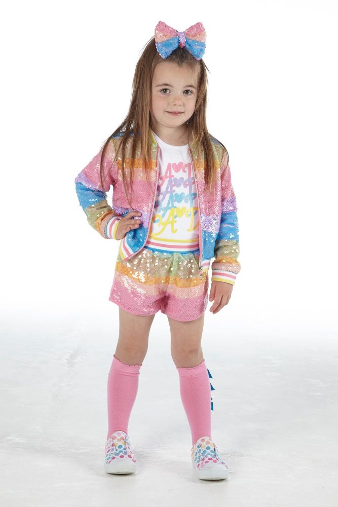 PRE ORDER SS21 Girls A*Dee Rainbows and Unicorns Collection Norma Top and S