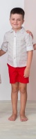 Boys Cuka Silver and Red Set 88612