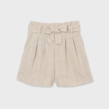 Girls Mayoral Shorts 6269 Natural