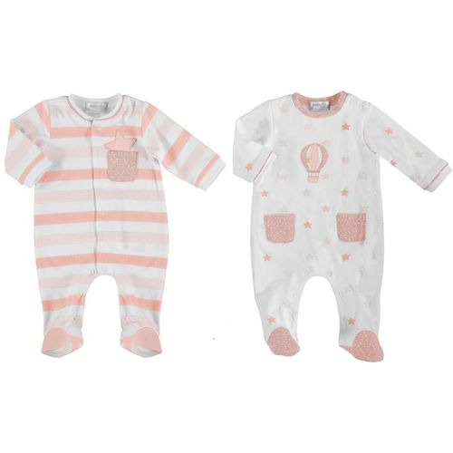 Girls Mayoral Babygrow 1625 - 2 Pack Candy 24