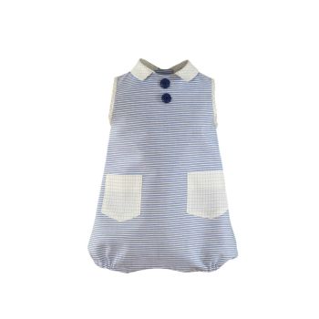         Boys Miranda Blue and White Romper 77