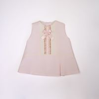 Girls Eva Pink and Cream Dress and Pants 1024 - CLEARANCE PRICE - NOW ONLY £10