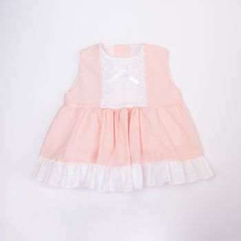 Girls Eva Pink and White Dress and Pants 1025 - CLEARANCE PRICE - NOW ONLY £10