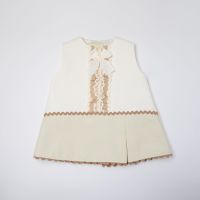 Girls Eva Camel and Cream Dress and Pants 1051 - CLEARANCE PRICE - NOW ONLY £10