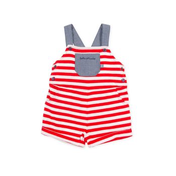 Boys Tutto Piccolo Red, White and Blue Dungarees 1290