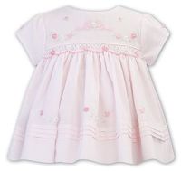            Girls Sarah Louise Dress 012235 Pink and White
