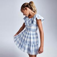 Girls Mayoral Dress 6925 Blue