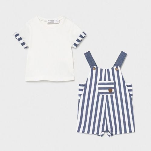 Boys Mayoral Top and Dungaree Set 1654 Blue