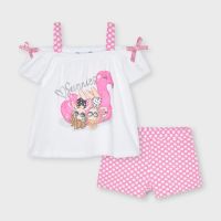 Girls Mayoral Top and Shorts Set 3213 Camellia 54