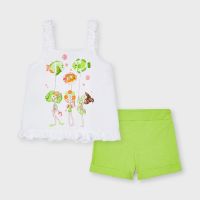 Girls Mayoral Top and Shorts Set 3219 Pistachio 53