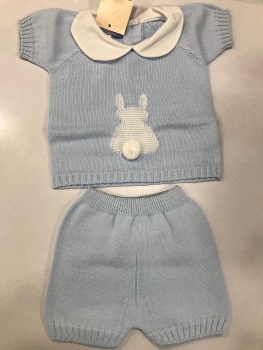 Boys Aurea Knitted Set 716055 Blue