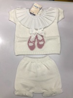 Girls Aurea Knitted Set 716060 Cream