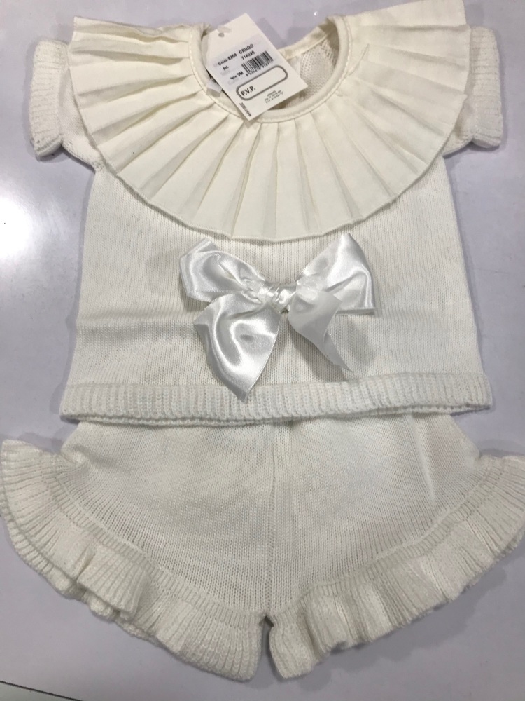 Girls Aurea Knitted Set 716025 Cream