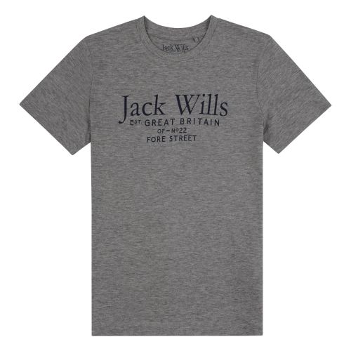 Boys Jack Wills T Shirt JWS0009 Vintage Grey