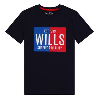 Boys Jack Wills T Shirt JWS0028 Navy