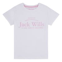 Girls Jack Wills T Shirt JWS5010 White