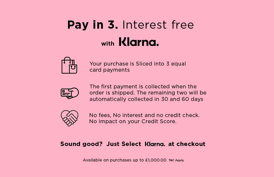 BUY NOW, PAY LATER with KLARNA -