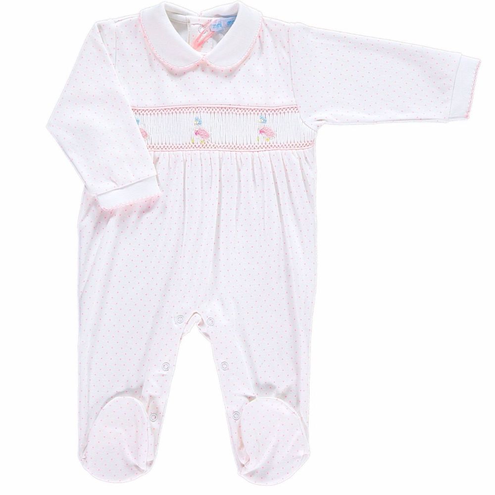 Jemima Puddle Duck Smocked Quilted Footsie
