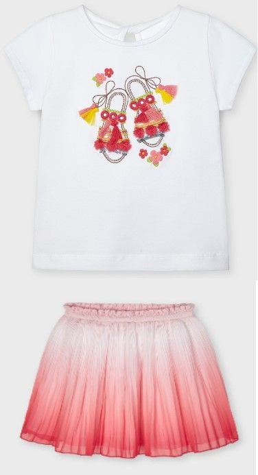 Girls Mayoral Skirt 3907 Flamingo