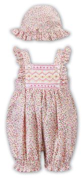            Girls Sarah Louise Romper and Hat 012393