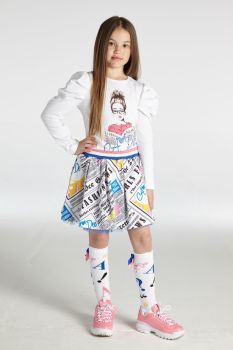 Girls A*Dee Selena Skirt Set W213518 White